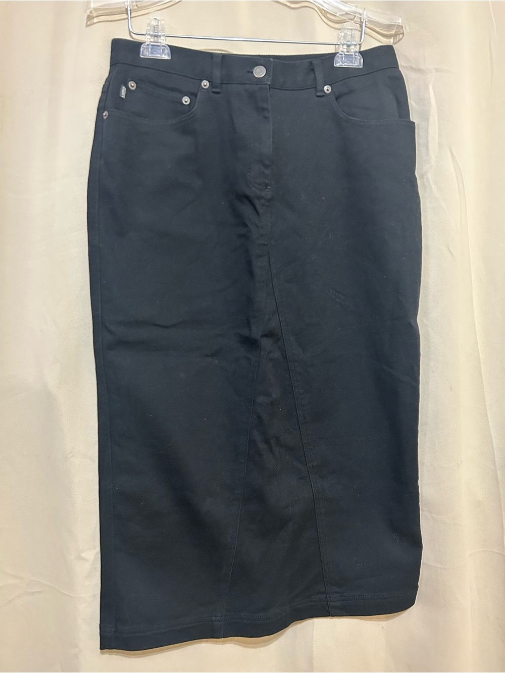 Polo by Ralph Lauren Black Denim Skirt